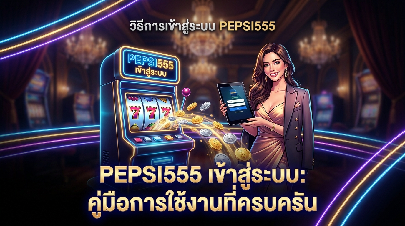 วิธีการเข้าสู่ระบบ PEPSI555